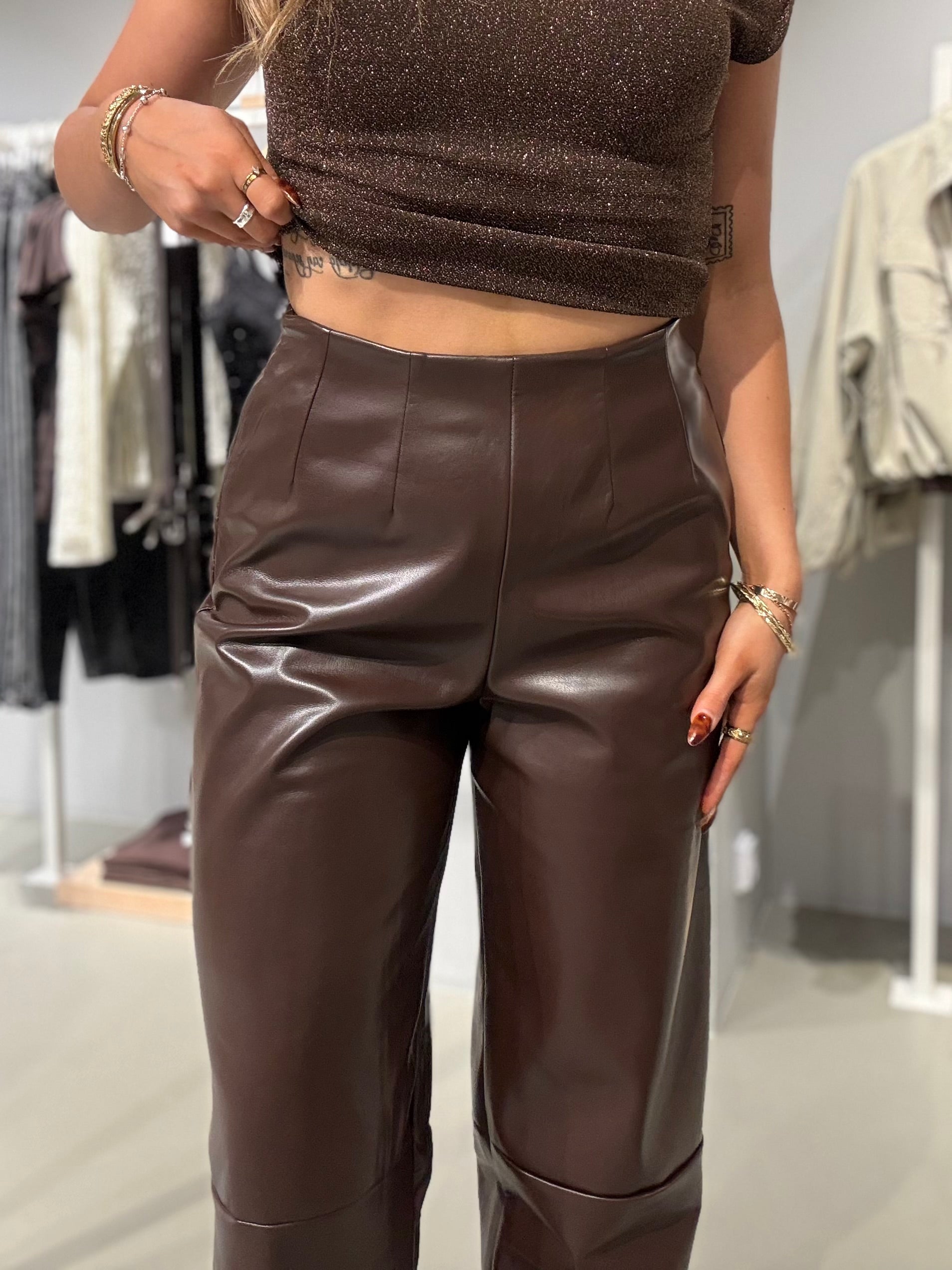 VIANNA Trousers - Coffee Bean